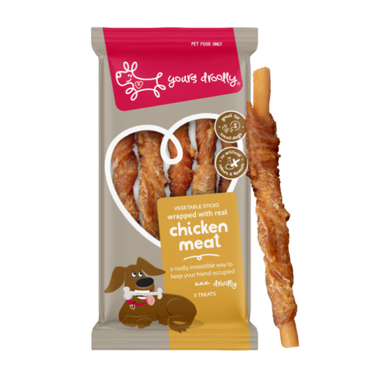 YOURS DROOLLY VEGETABLE STICKS WITH CHICKEN SML 5PK