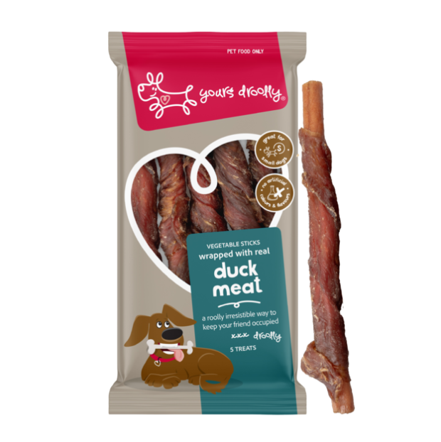 YOURS DROOLLY VEGETABLE STICKS WITH DUCK SML 5PK
