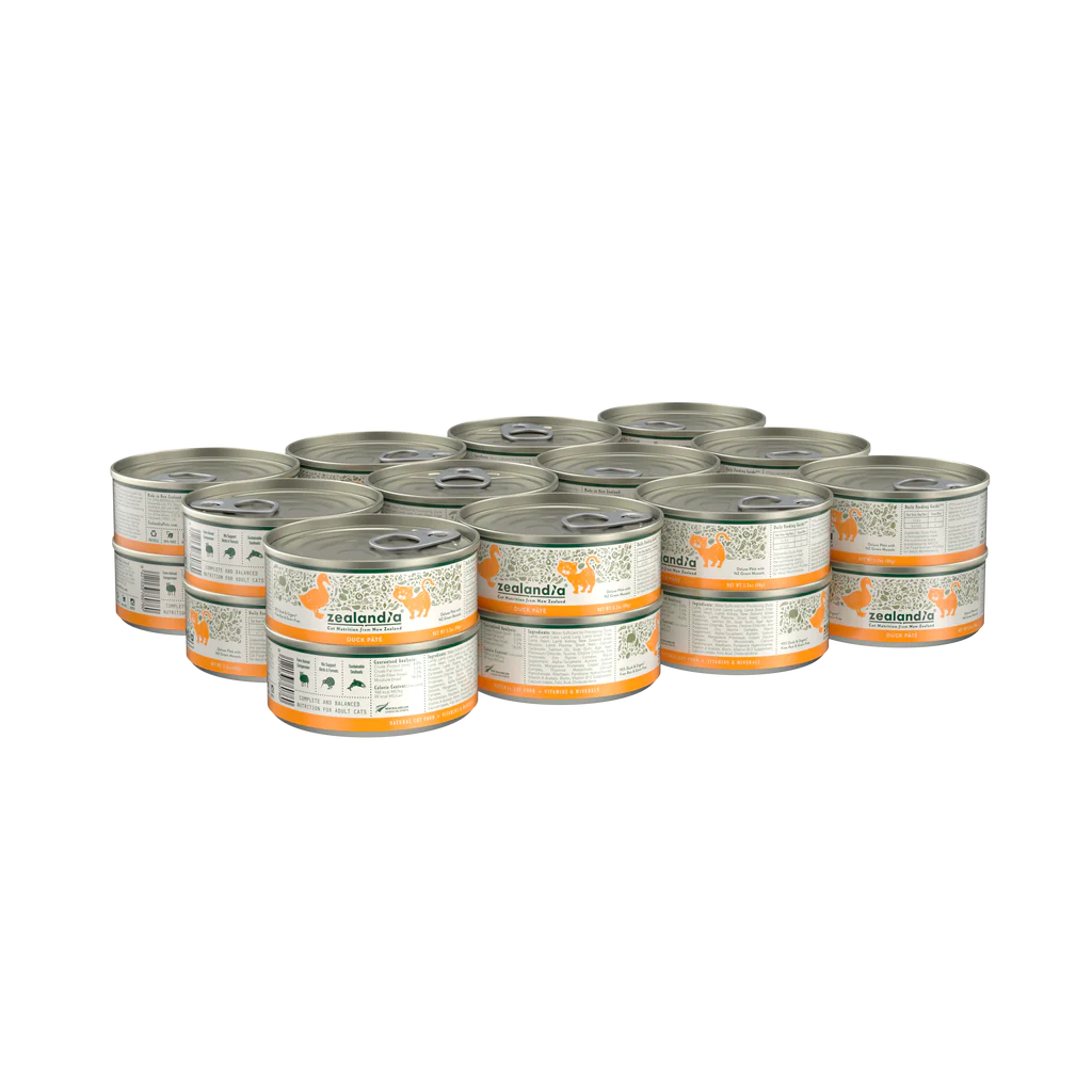 Pack Of ZEALANDIA CAT WET DUCK PATE 185G X 24