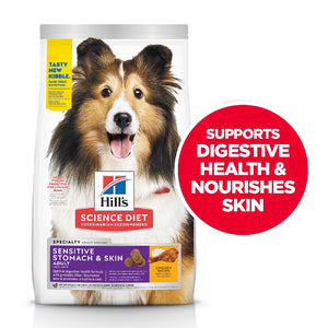 HILL'S SCIENCE DIET SENSITIVE STOMACH & SKIN ADULT DRY DOG FOOD 12KG