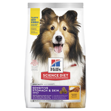 HILL'S SCIENCE DIET SENSITIVE STOMACH & SKIN ADULT DRY DOG FOOD 12KG