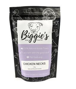 BIGGIES RAW PANTRY CHICKEN NECKS 125G