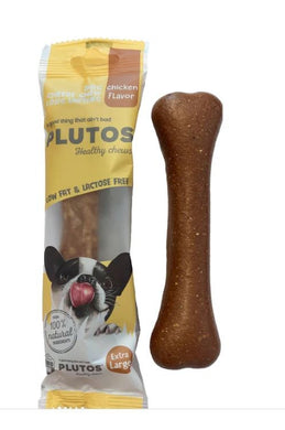 PLUTOS CHEESE & CHICKEN EXTRA LARGE-DISCONTINUED