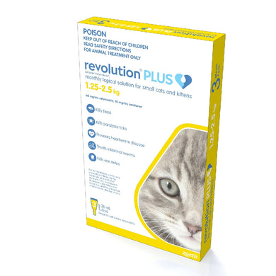 REVOLUTION PLUS KITTEN & SMALL CAT 1.25-2.5KG 3PK
