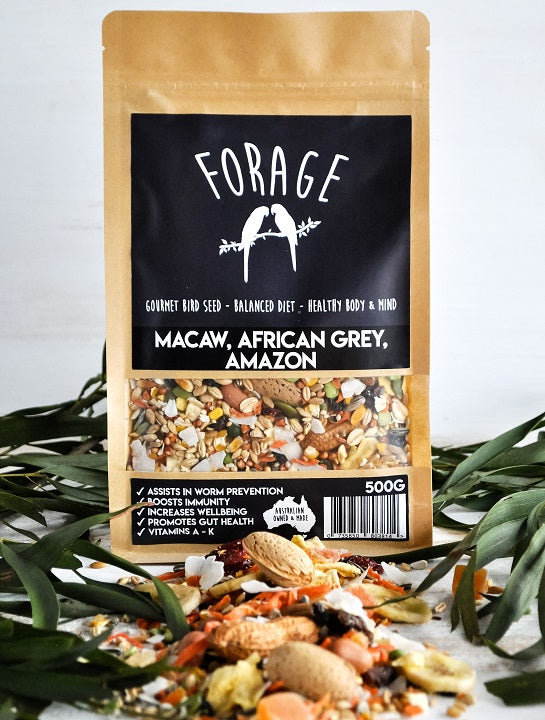 FORAGE MACAW & AFRICAN GREY 500G