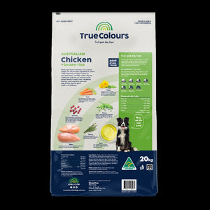TRUE COLOURS ADULT CHICKEN & BROWN RICE 20KG
