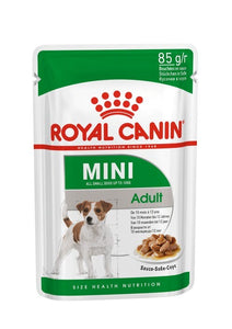 Pack of ROYAL CANIN DOG WET MINI ADULT 85GX12