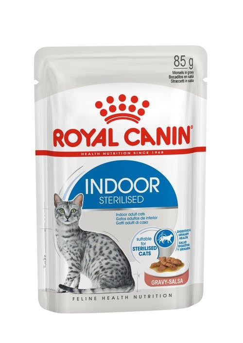 Pack of ROYAL CANIN CAT INDOOR GRAVY 85G X 12