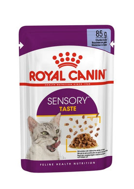 Pack of ROYAL CANIN CAT SENSORY TASTE JELLY 85G X 12