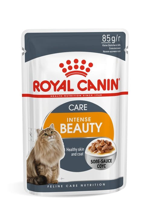 Pack of ROYAL CANIN CAT INTENS BEAUT GRVY 85G X 12