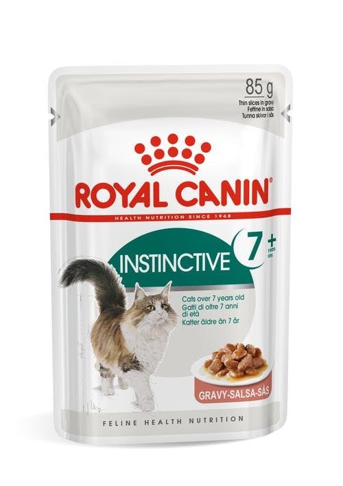 Pack of ROYAL CANIN CAT INSTINCT +7 GRAVY 85G x 12