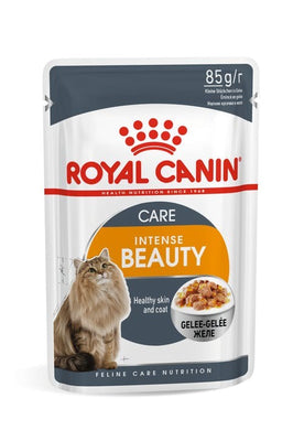 Pack of ROYAL CANIN CAT INTENS BEAUT JELLY 85G x 12