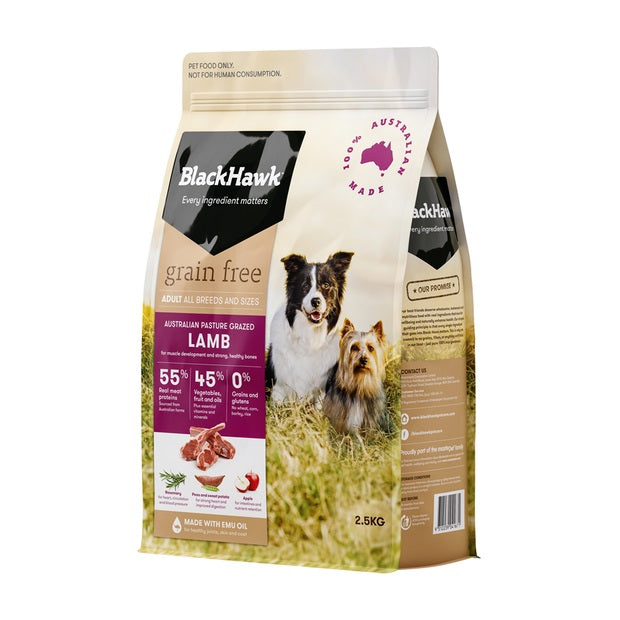 BLACK HAWK GRAIN FREE LAMB 2.5KG