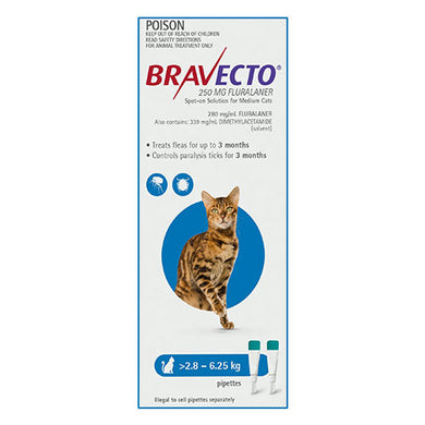 BRAVECTO CATS 2.8 - 6.5KG MED