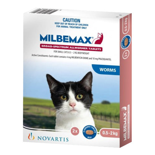 MILBEMAX TASTY SML CAT 2'S