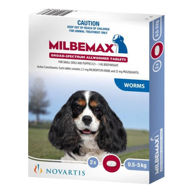 MILBEMAX DOG 0.5-5KG 2'S