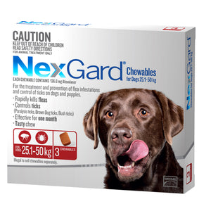 NEXGARD CHEWS XL DOG RED 3PK