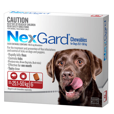 NEXGARD CHEWS XL DOG RED 6PK