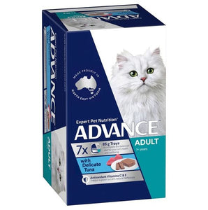 Pack of ADVANCE CAT WET TUNA 85G X 7